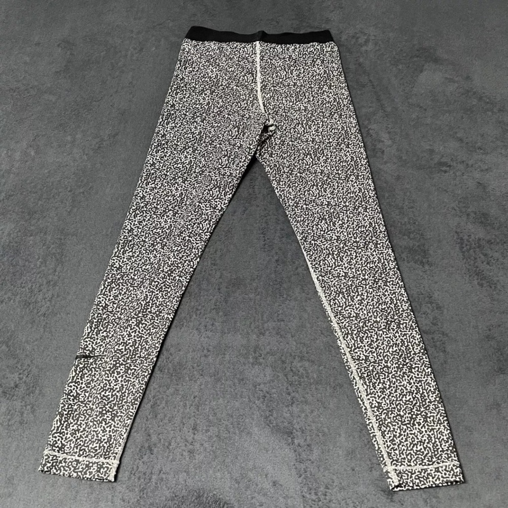 Nike Pro Dri-Fit Tight Leggings Womens M StayCool Black & White Mezzo Print Pant - Picture 3 of 7